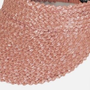 Free people Lusana metallic pink visor pre loved